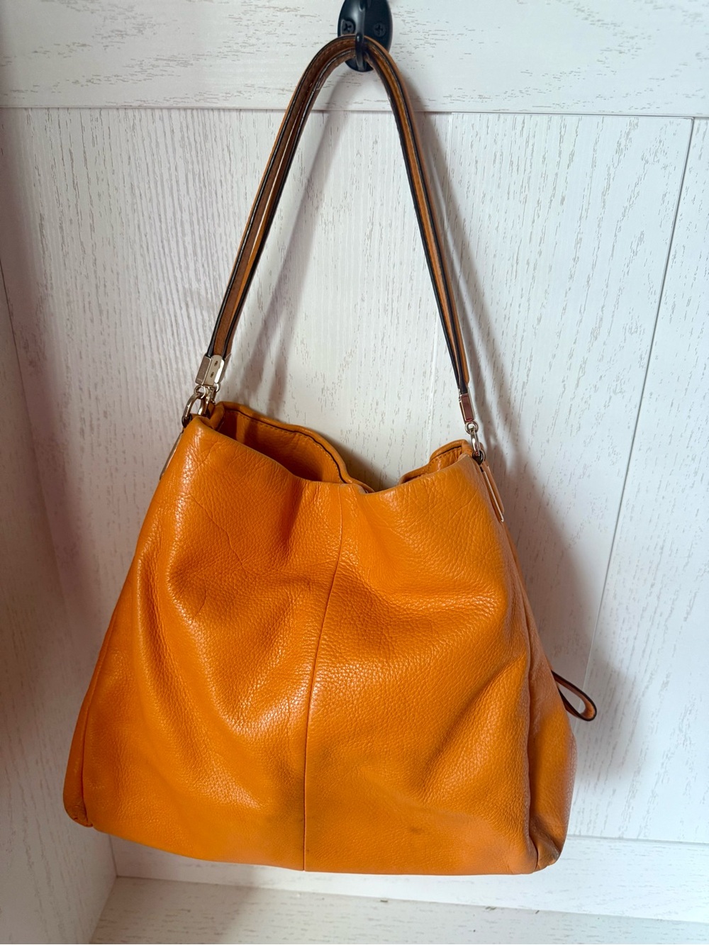 Coach Orange 2014 Madison, leather Phoebe bag with hang tag - Picture 2 of 14